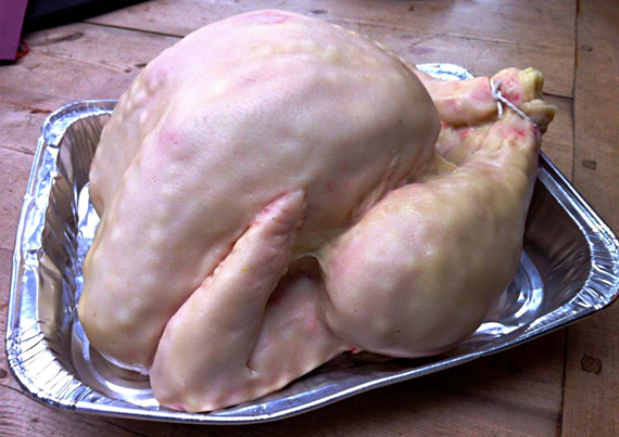 Cake That Looks Like a Raw Turkey