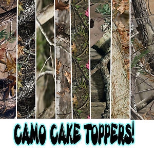 Camo Edible Cake Topper Sheets