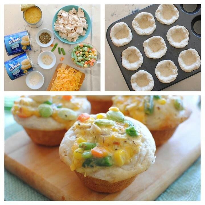 Chicken Pot Pie Cupcakes