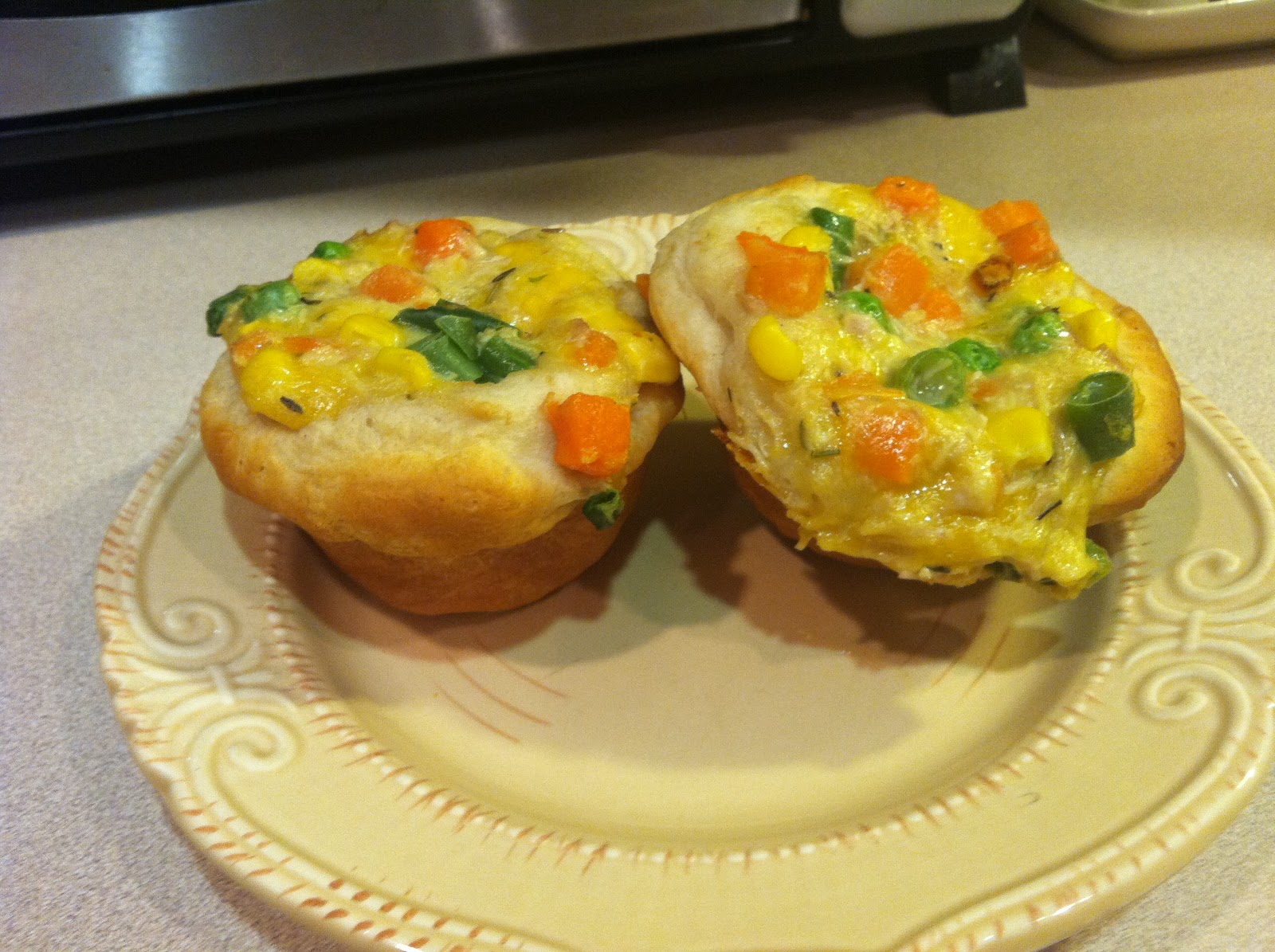 Chicken Pot Pie Cupcakes