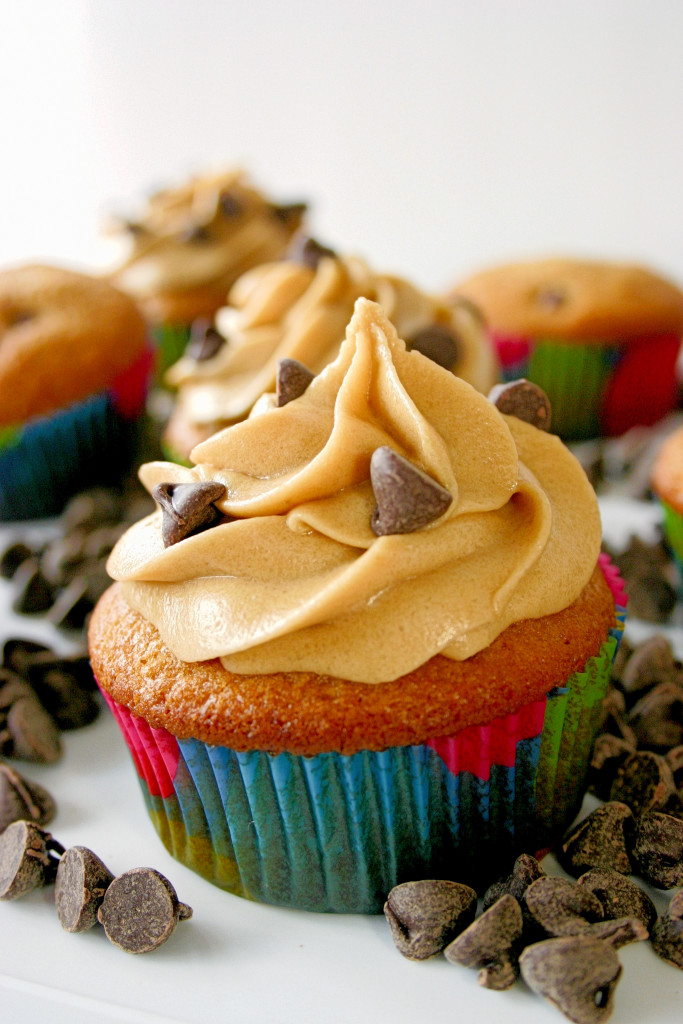 Chocolate Chip Cookie Dough Cupcakes