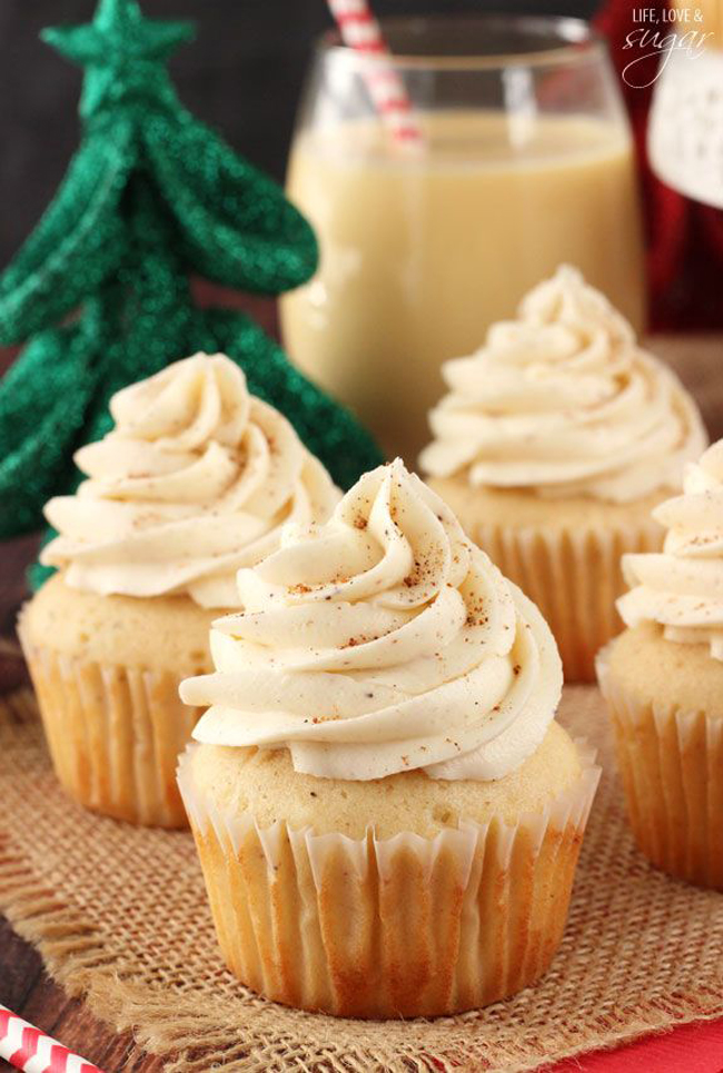 Chocolate Eggnog Cupcakes Recipe