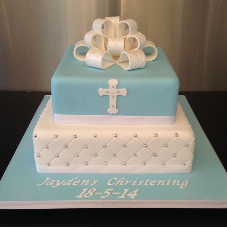 Christening Cake Square Ideas