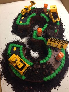 Construction Site Birthday Cake Construction Site Birthday Cake