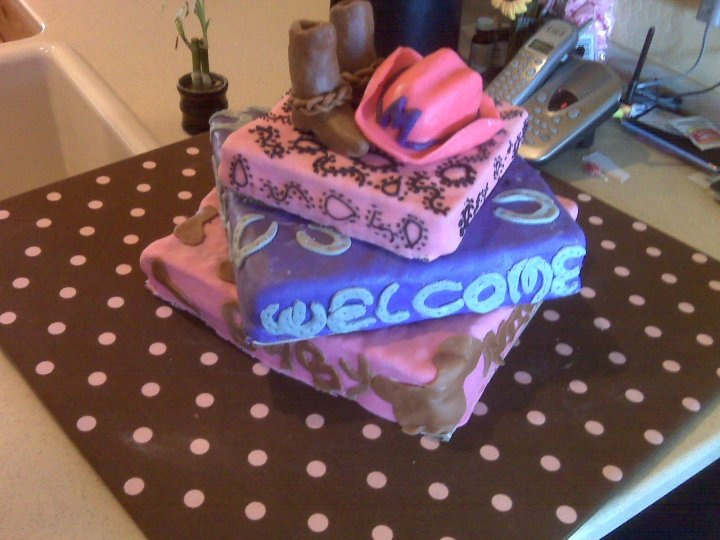 Country Baby Shower Cake Country Baby Shower Cake