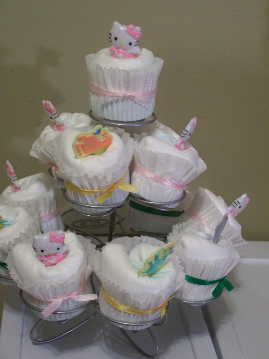 Cupcake Diaper Cake Cupcake Diaper Cake