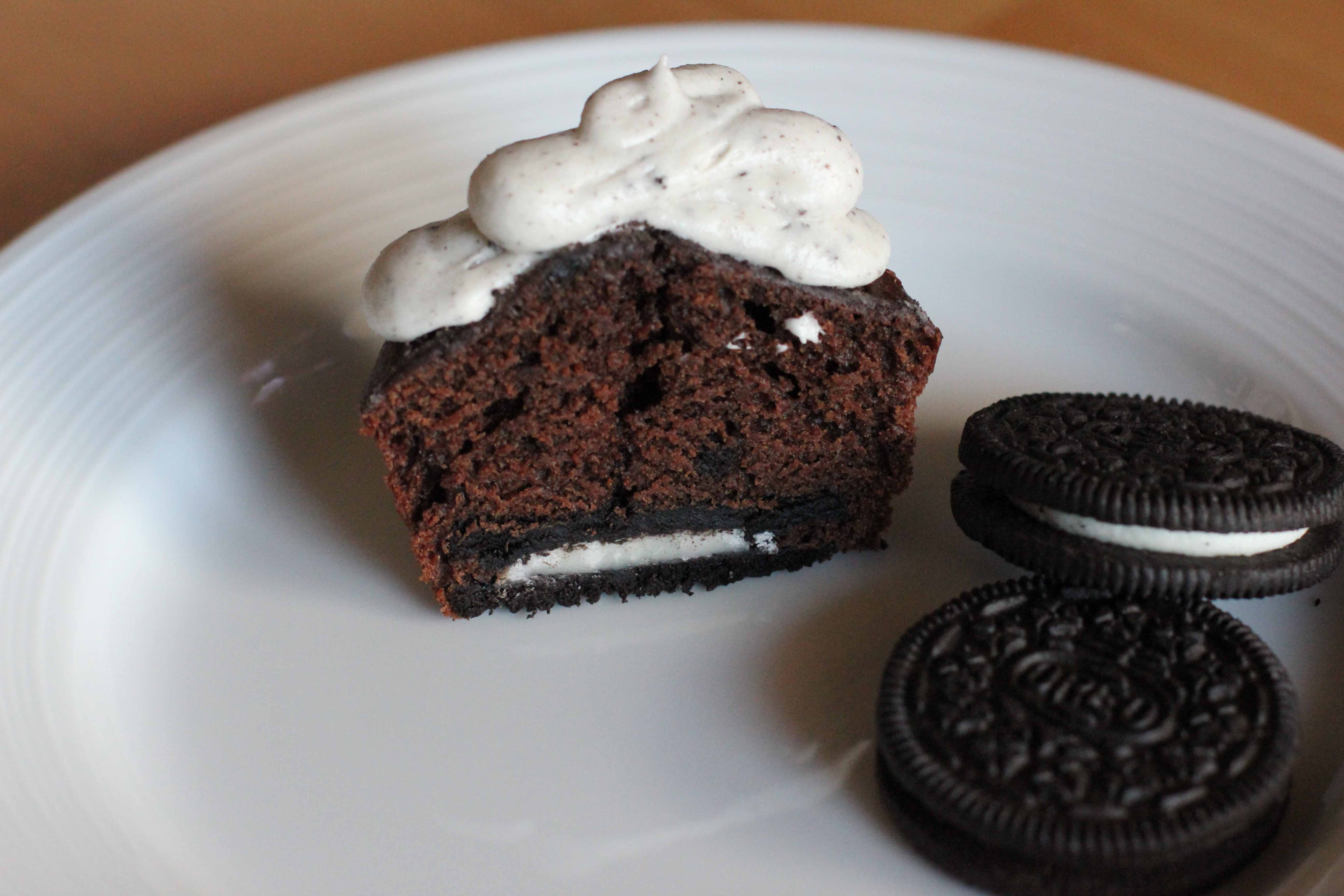 Cupcakes with Oreos Inside