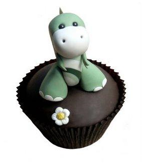 Cute Dinosaur Cupcake Cake