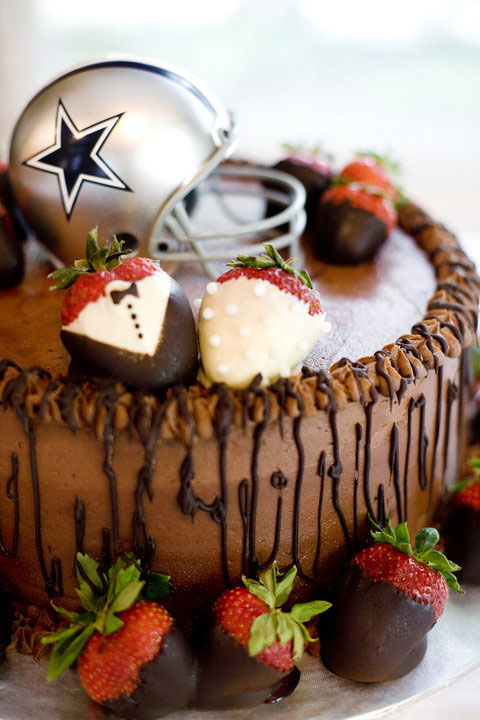 Dallas Cowboy Groom Cake Chocolate