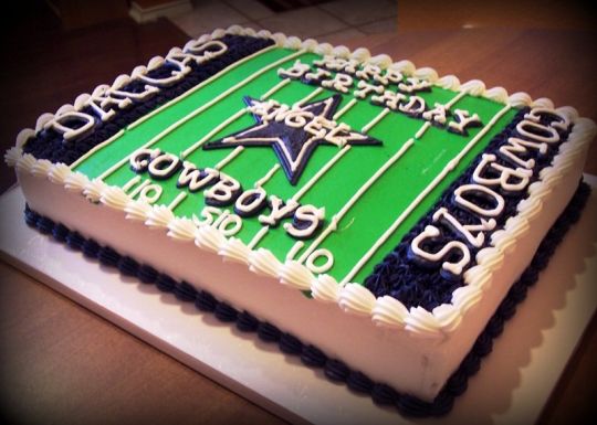 Dallas Cowboys Sheet Cake