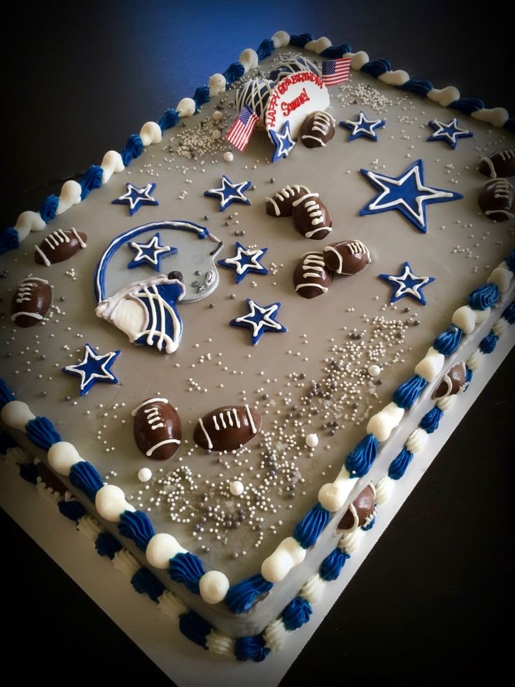 Dallas Cowboys Sheet Cake