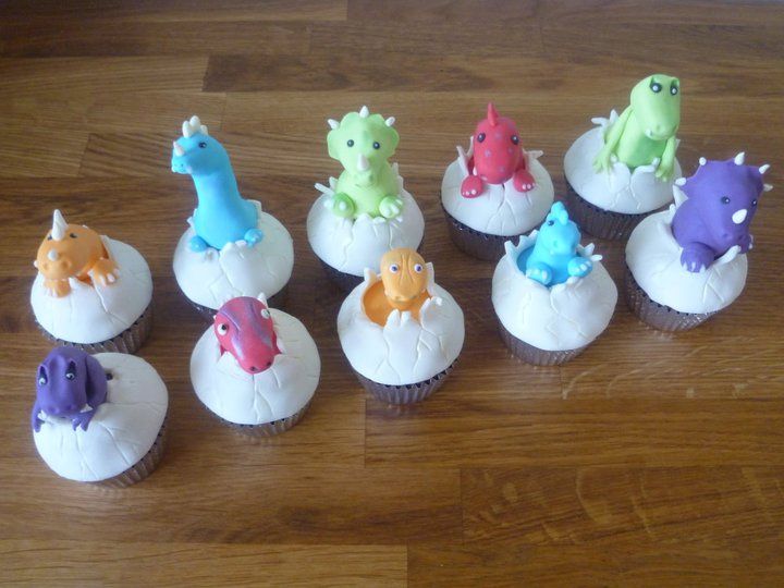 Dinosaur Birthday Cupcakes