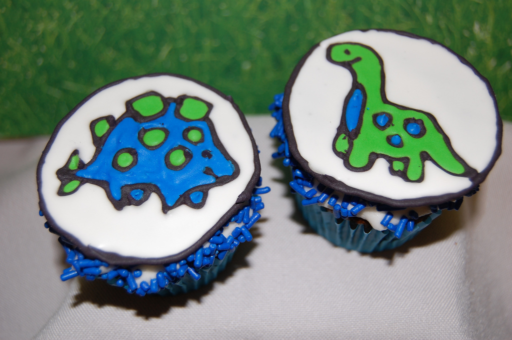 Dinosaur Cupcake Cake