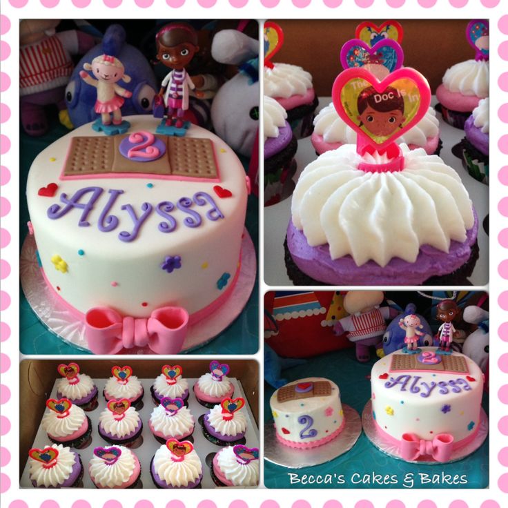 Doc McStuffins Cake and Cupcakes