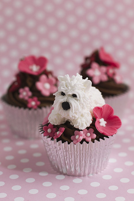 Dog-Decorated Cupcakes