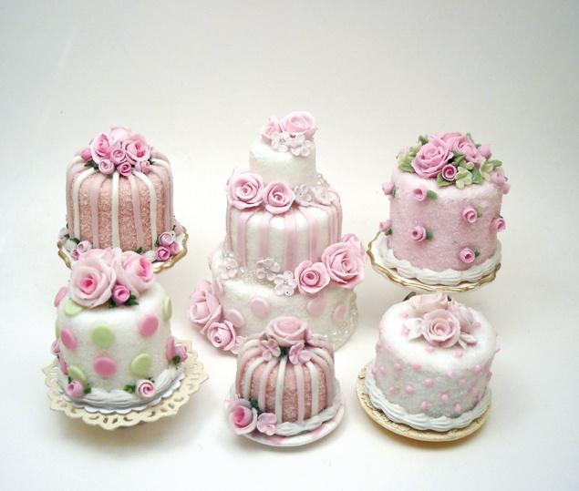 Dollhouse Miniature Cake Dollhouse Miniature Cake