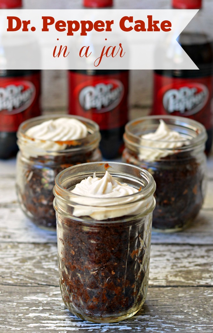 Dr Pepper Mason Jar Cakes