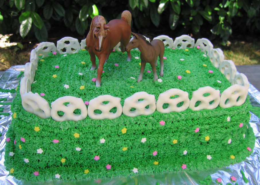 Easy Horse Birthday Cake