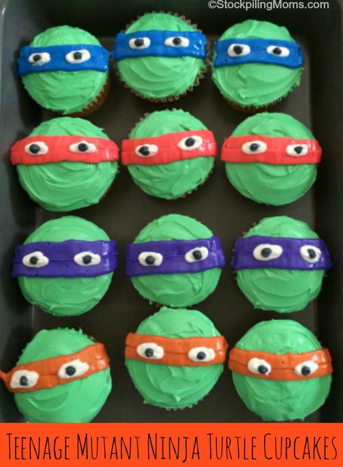 Easy Ninja Turtle Cupcake Ideas