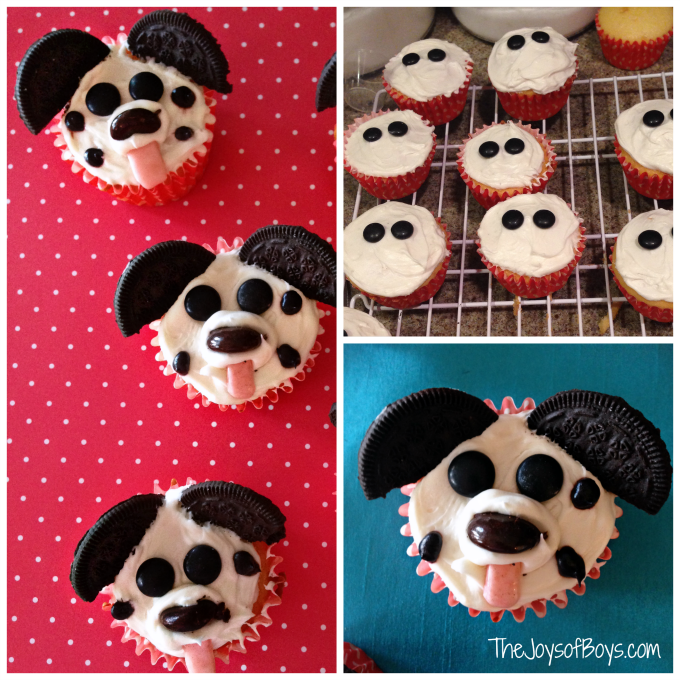 Easy Puppy Cupcakes