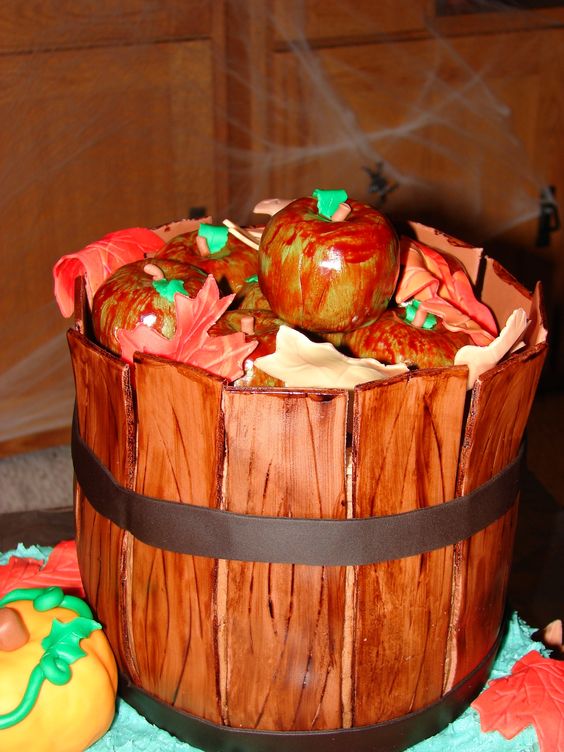 Fall Birthday Cake Basket