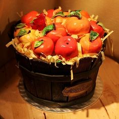 Fall Wedding Cake Idea- Autumn Baskets