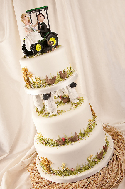 Fall Wedding Cake Topper