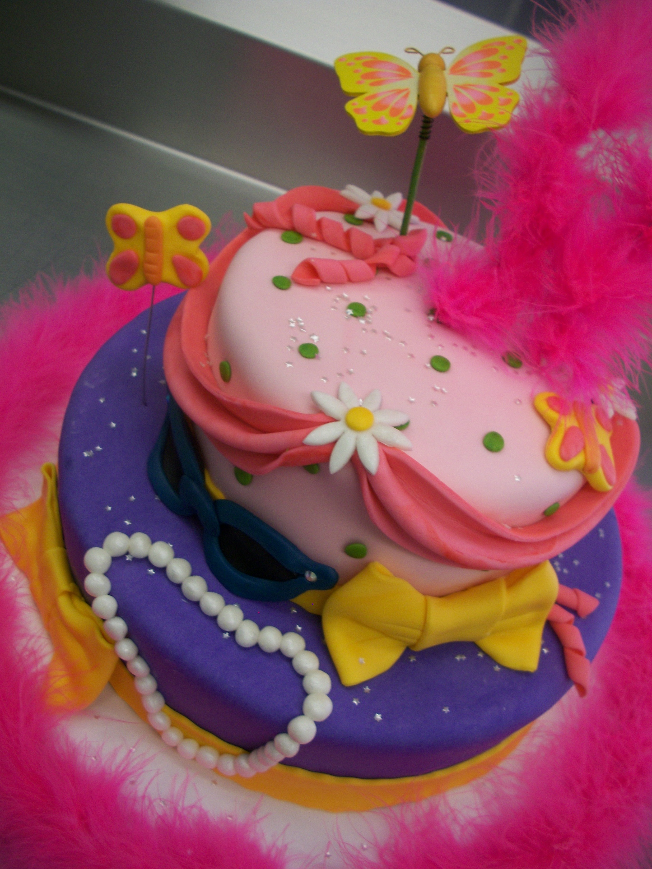 Fancy Nancy Birthday Party Cake