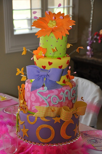 Fancy Nancy Themed Cake