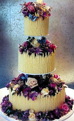 Fancy Purple Wedding Cake