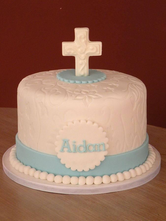 First Communion Cake and Cupcakes