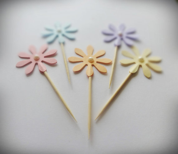 Flower Cupcake Picks