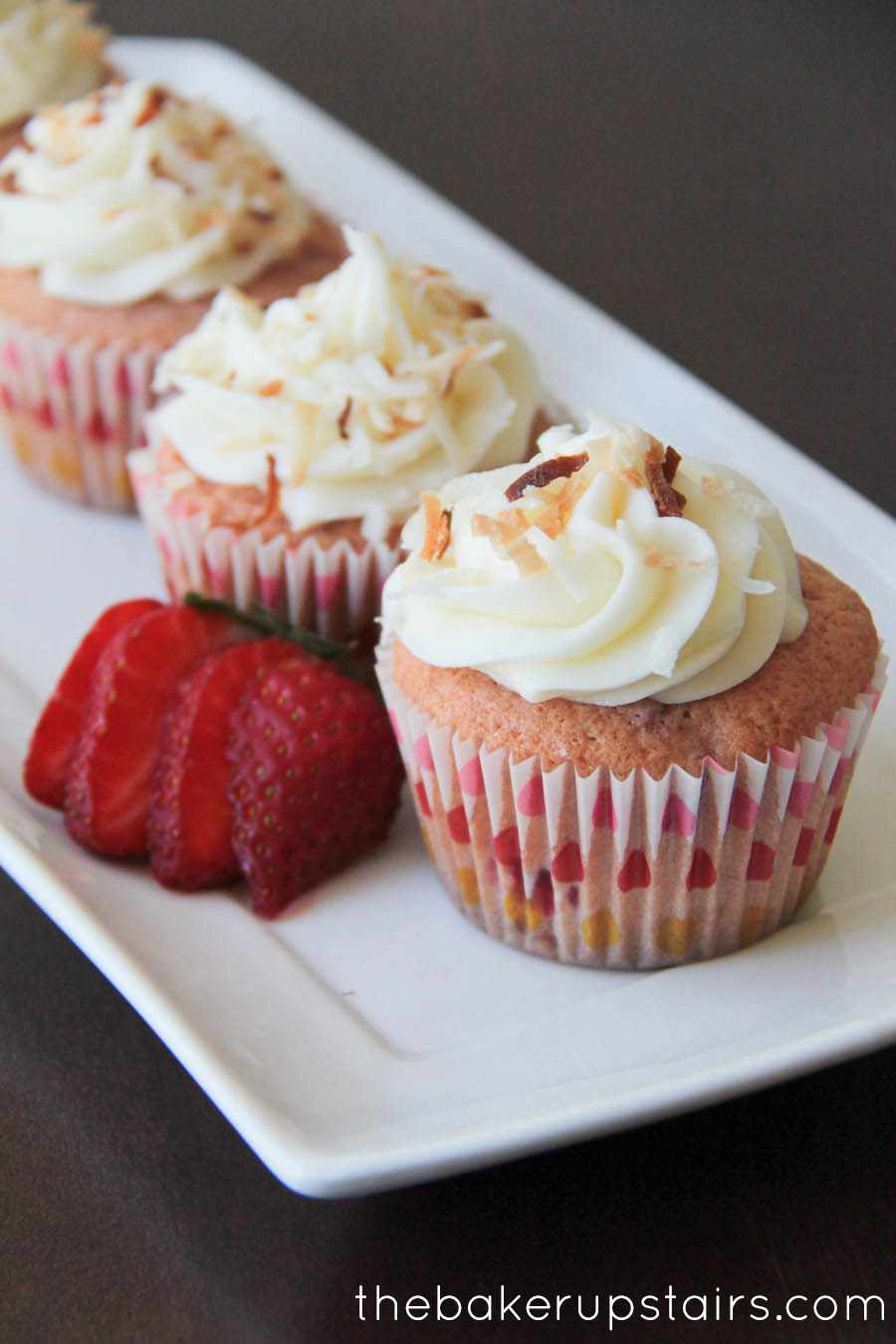 Fresh Strawberry Cupcakes