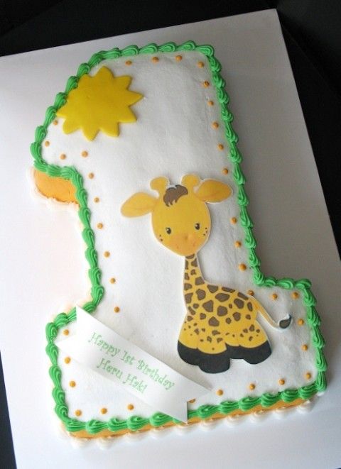 Giraffe Birthday Cake