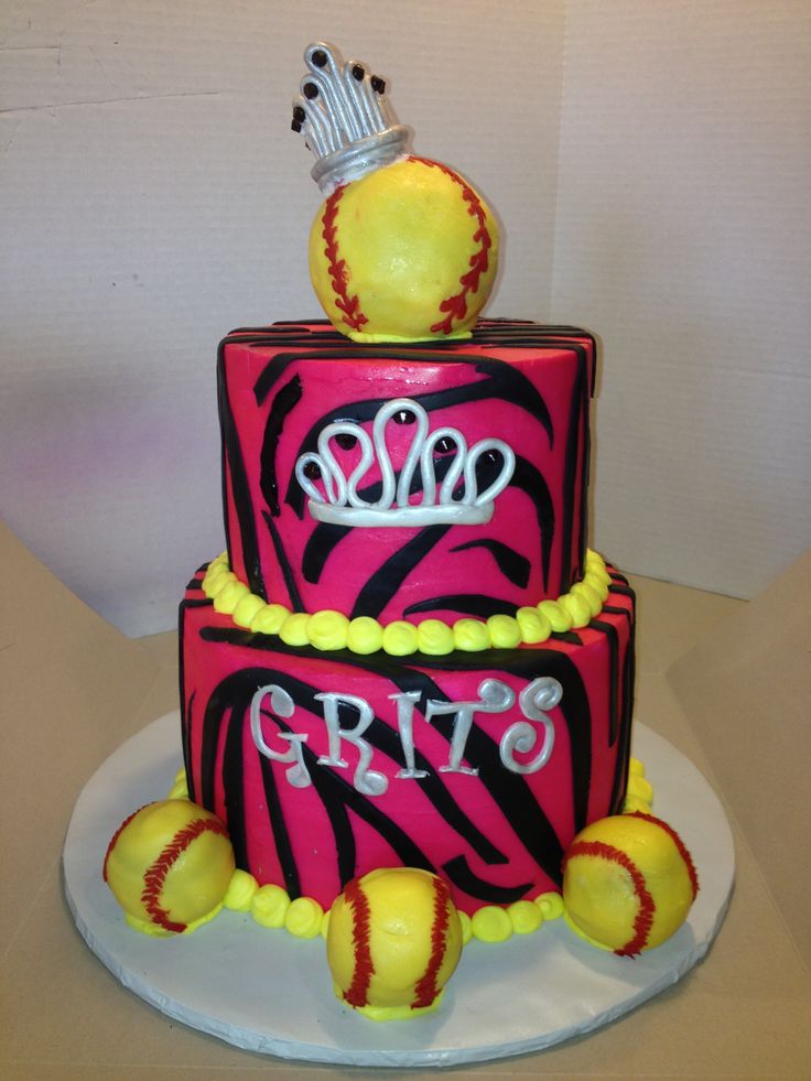 Girls Softball Cake