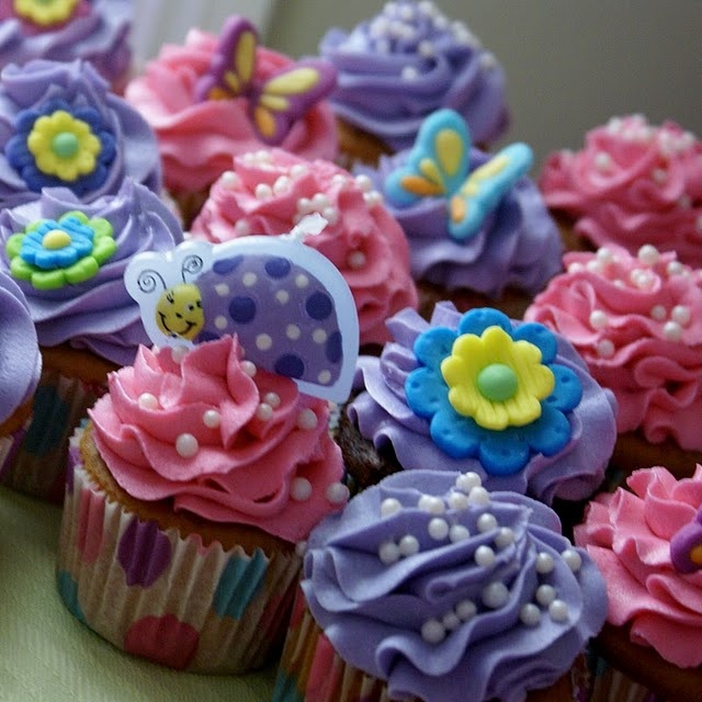 Girly Birthday Cupcake Cake Ideas