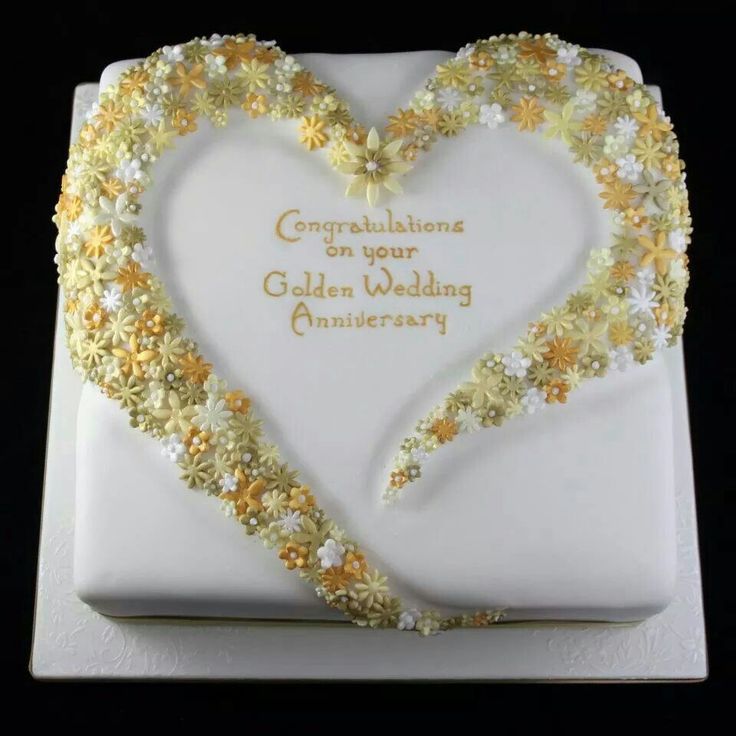 Golden Wedding Anniversary Cake Golden Wedding Anniversary Cake