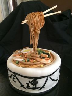 Gravity-Defying Cake Noodle