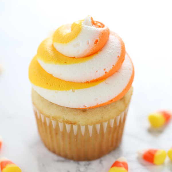 Halloween Cupcakes with Candy Corn Halloween Cupcakes with Candy Corn