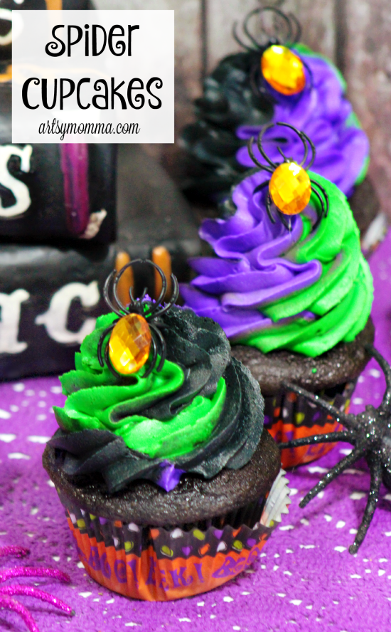 Halloween Spider Cupcakes Halloween Spider Cupcakes