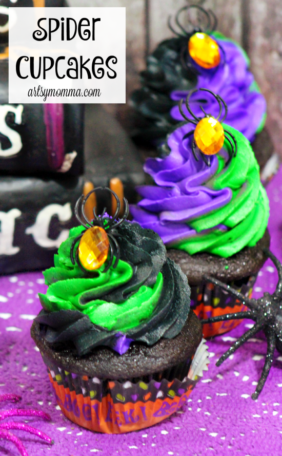 Halloween Spider Cupcakes