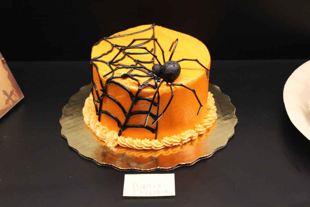 Halloween Spider Web Cake