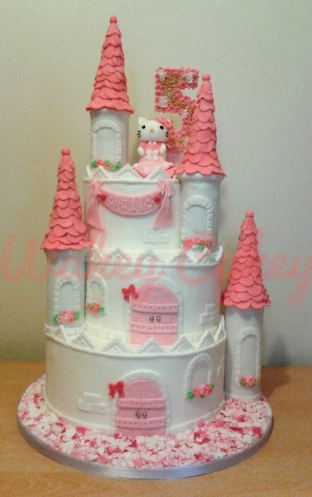 Hello Kitty Castle Cake