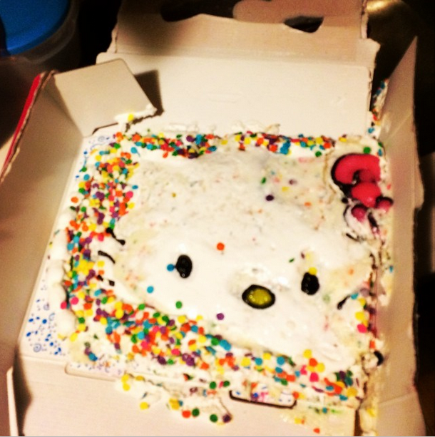 Hello Kitty Ice Cream Cake