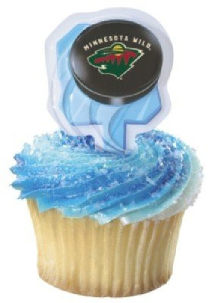 Hockey Puck Cupcake Toppers