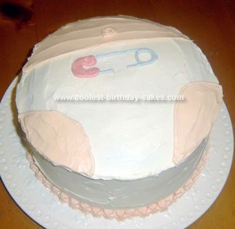 Homemade Baby Shower Diaper Cake Homemade Baby Shower Diaper Cake