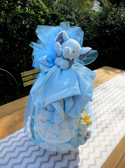 Homemade Baby Shower Diaper Cake Homemade Baby Shower Diaper Cake