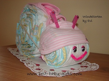 Homemade Baby Shower Diaper Gift Ideas