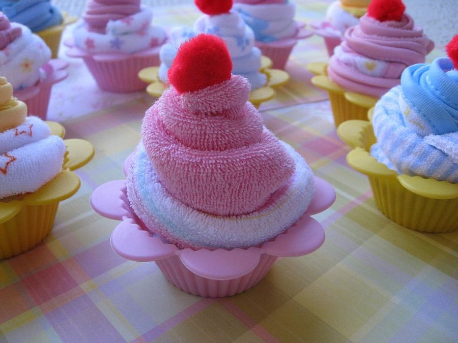 How to Make Baby Shower Cupcake Wash Cloth