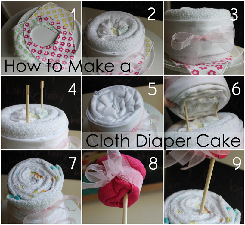 How to Make Cloth Diaper Cakes How to Make Cloth Diaper Cakes